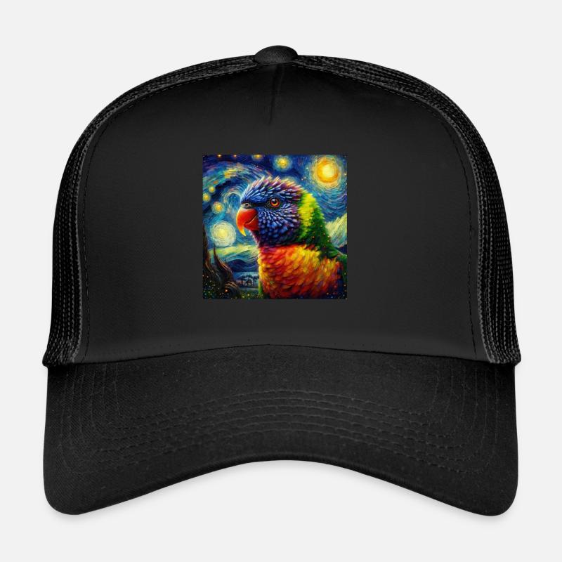 Regenbogenlori Starry Night Trucker Cap