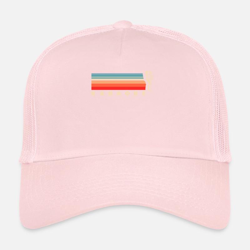 Karaoke Retro Vintage Microphone Trucker Cap