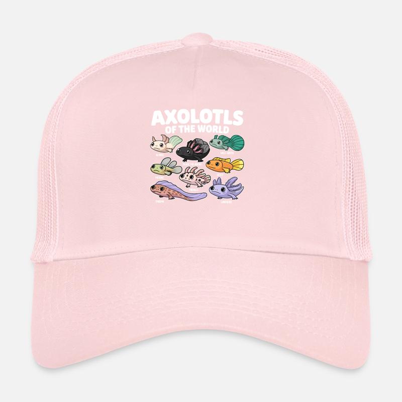 Axolotls Der Welt Süßer Anime Salamander Trucker Cap