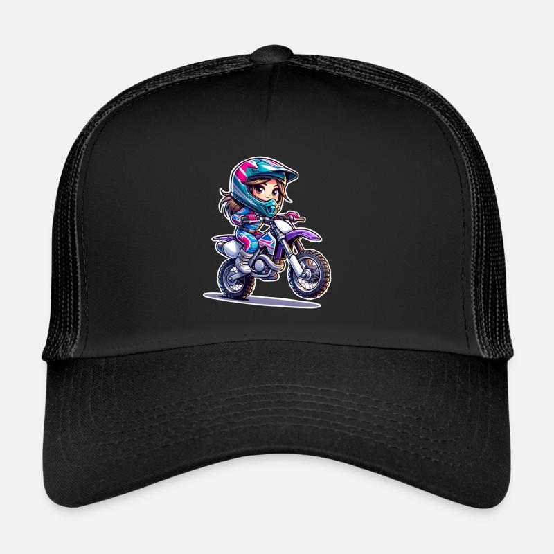motocross, kvinnor, flickor, flicka Truckerkeps