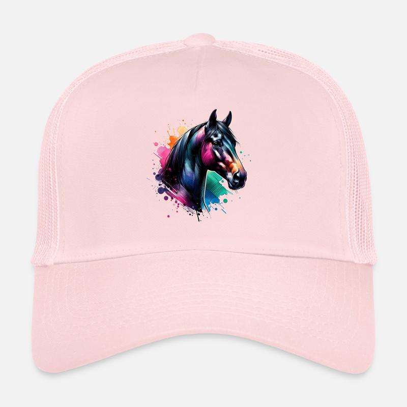 Cheval motif trotteur Casquette trucker 