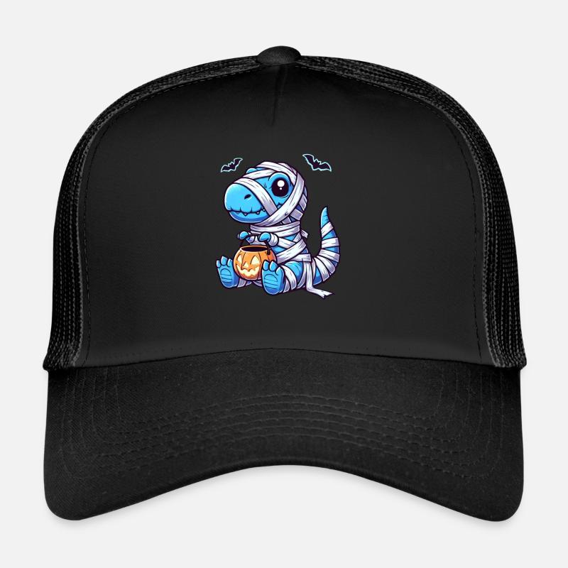 T-rex Halloween Momie Mignon T-rex Garçon Casquette trucker 
