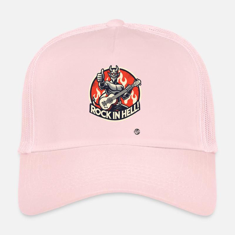 Guitariste diabolique – Rock in Hell Casquette trucker 
