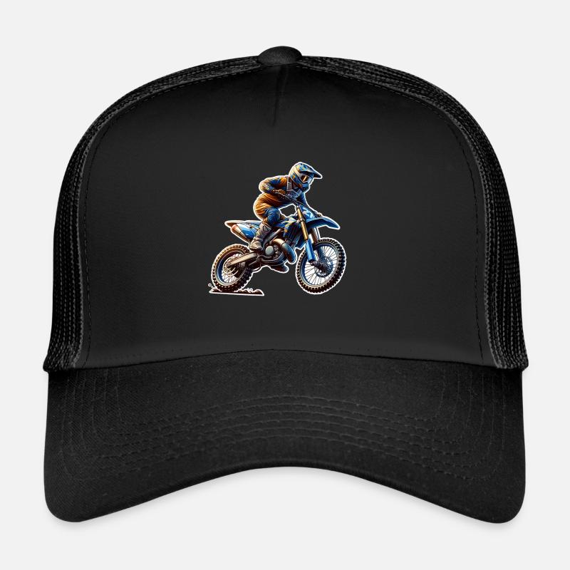 Motocross - Trucker Cap - Schwarz/Schwarz