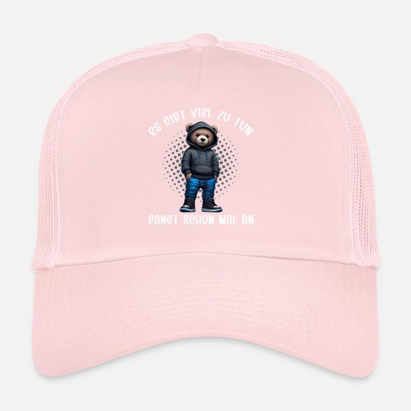 There's a lot to do Get started Teddy Bear Trucker Cap