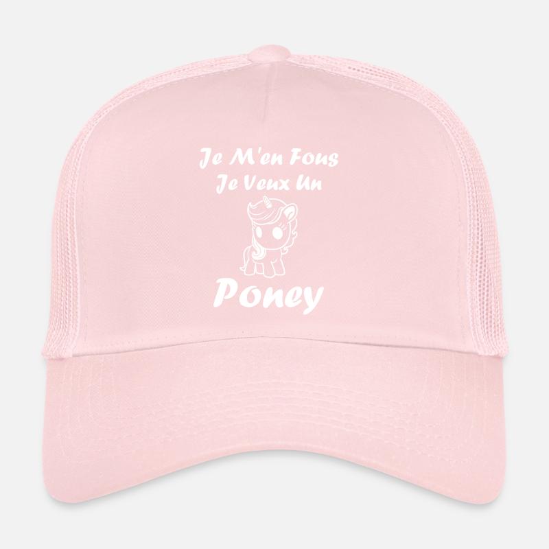 Humour poney Casquette trucker 