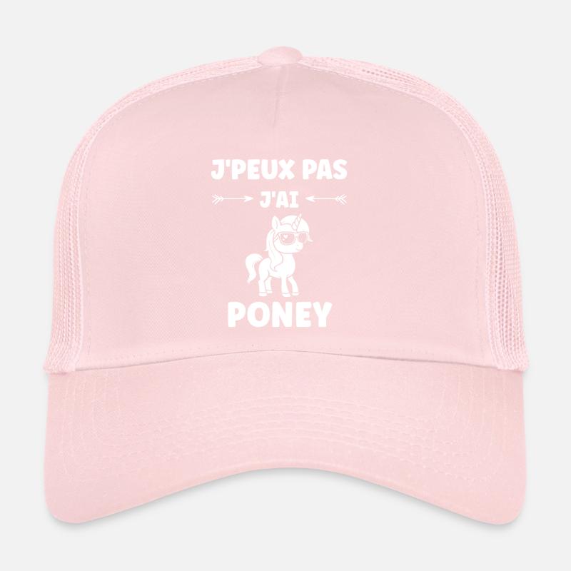 Humour poney Casquette trucker 