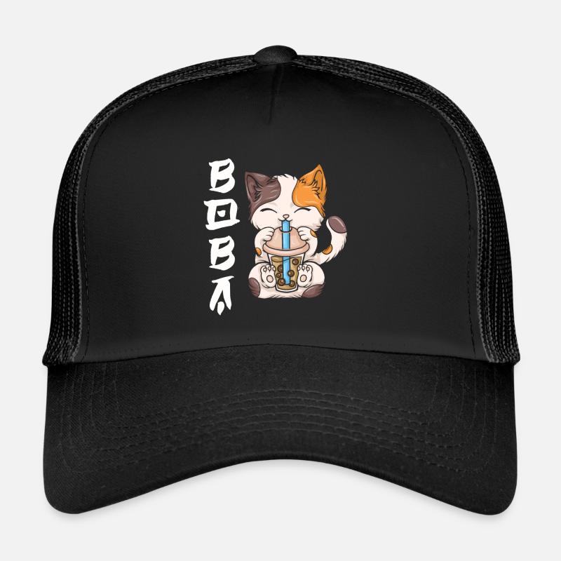 Thé à bulles Boba BubbleTea Kawaii Japan Tea Kpop Casquette trucker 