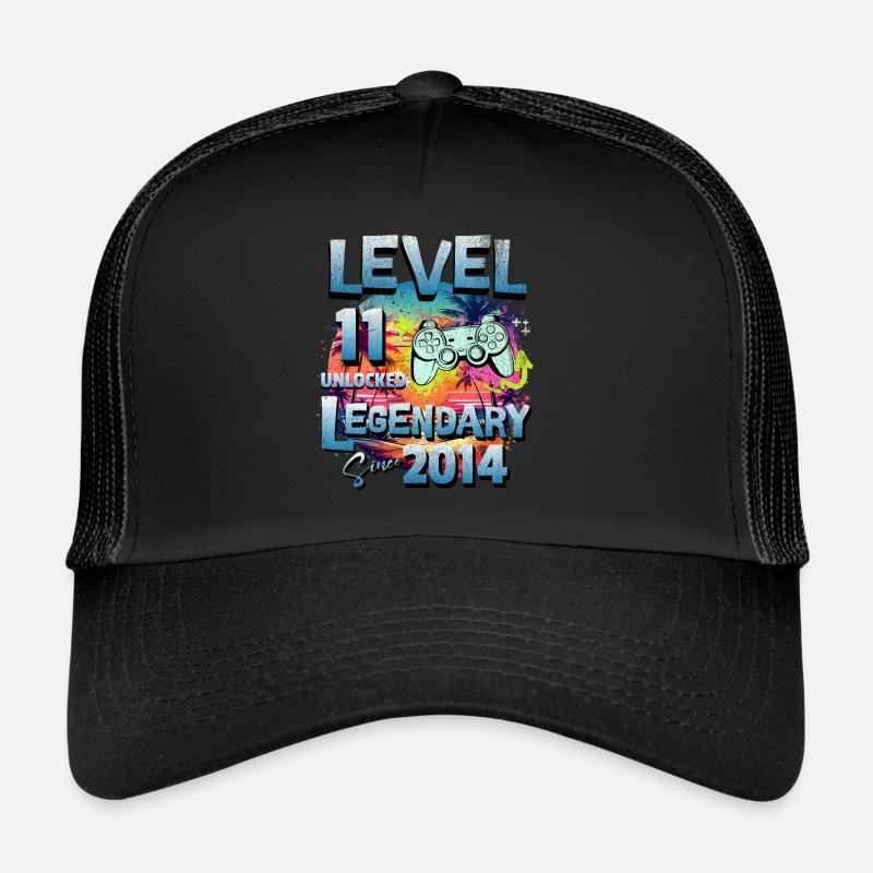 Level 11 Freigeschaltet seit 2014 Geburtstag Trucker Cap