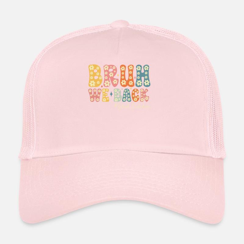 Bruh We Back Funny Back to School Custodian Trucker Cap