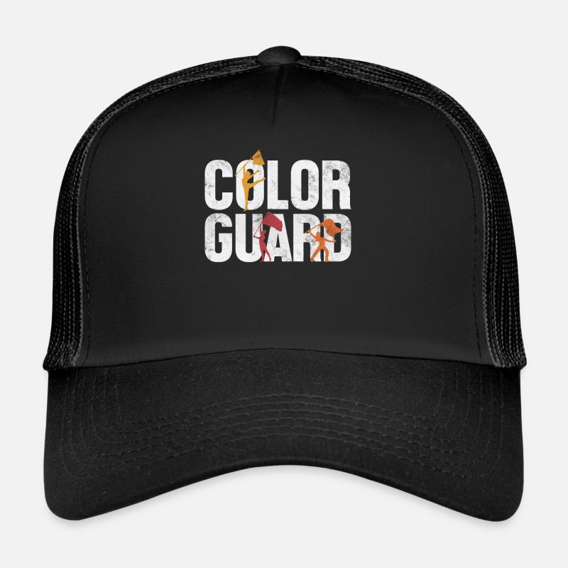 Garde de couleur mi-temps spectacle drapeau spinners drôle Casquette trucker 