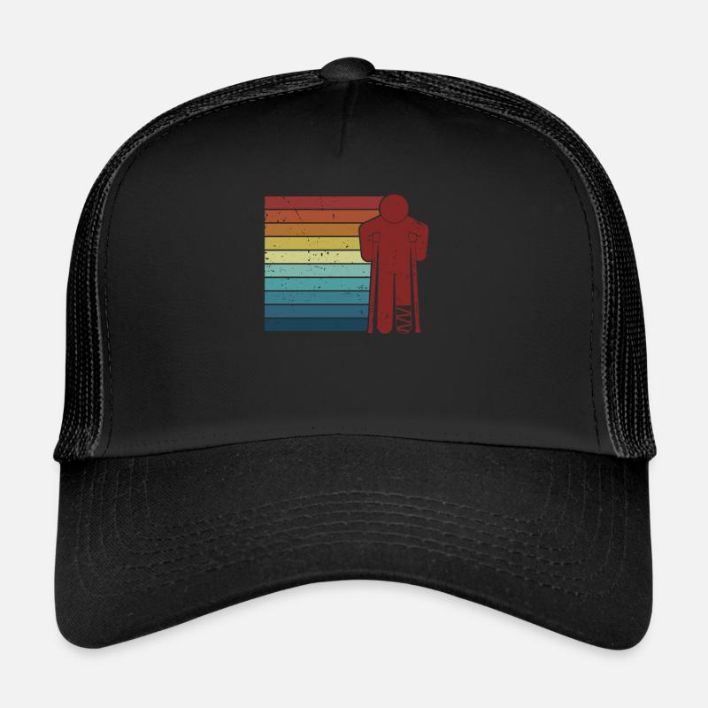 Retro Broken Arm Leg Broken Bone Broken Finger Trucker Cap