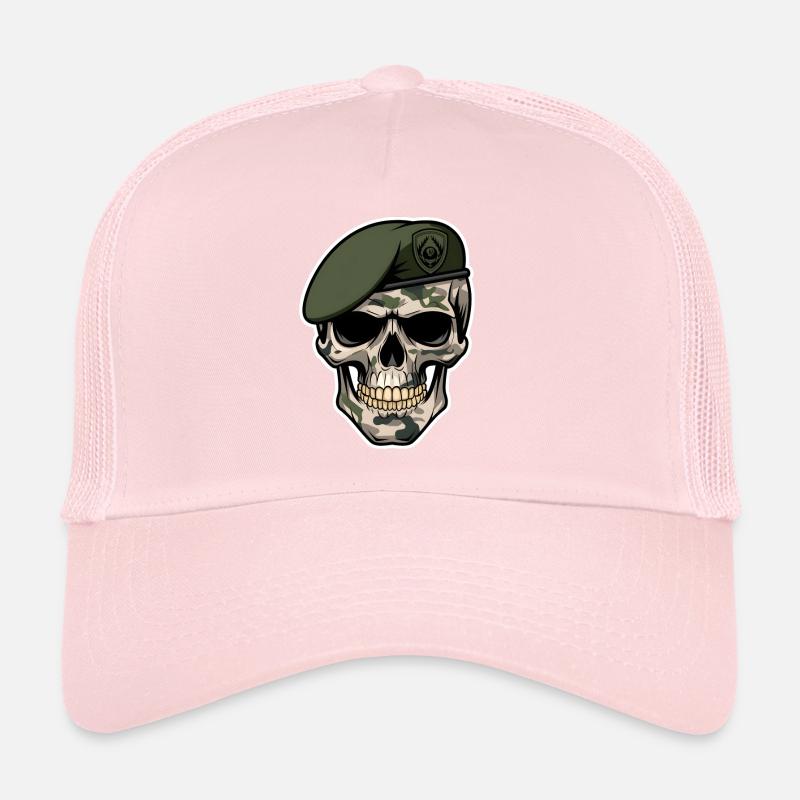 Crâne militaire Casquette trucker 