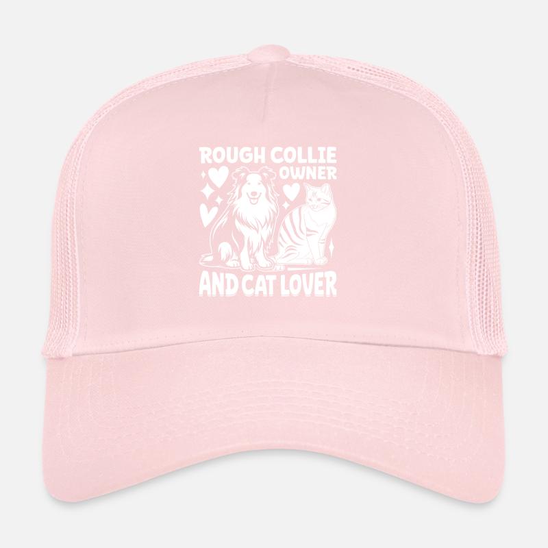 Rough Collie owner and cat lover - Rough Collie Lo Trucker Cap