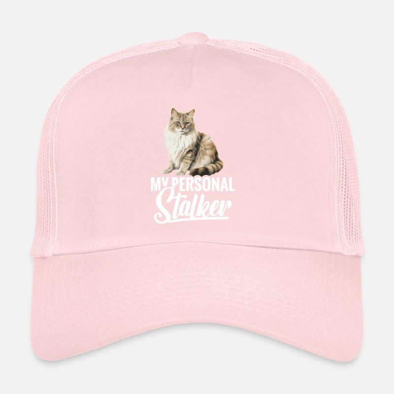 Cat: My personal stalker Trucker Cap