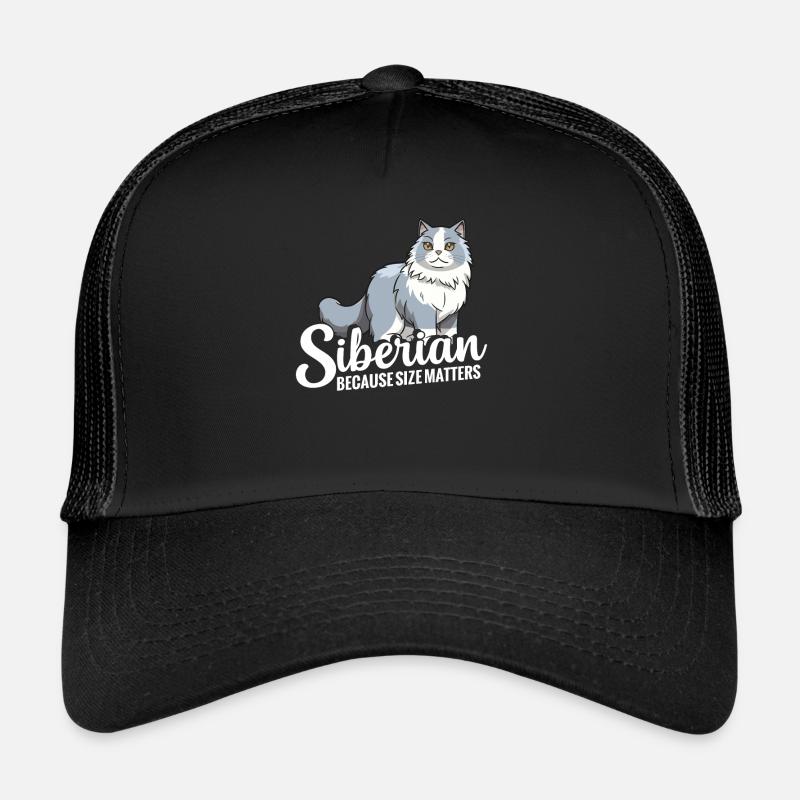 Chat sibérien : parce que la taille compte Casquette trucker 