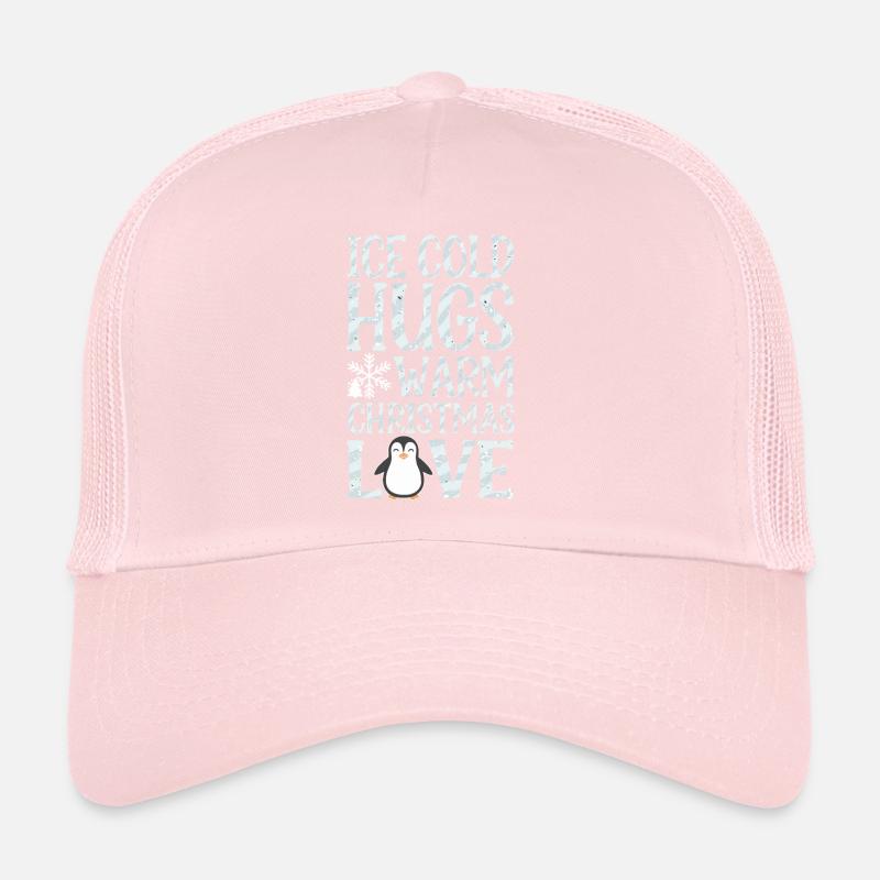 Pingouin Noël Glace Froid Câlins Chaleur Casquette trucker 