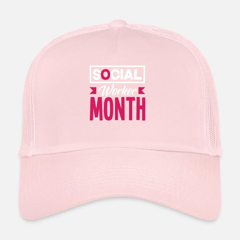 Social Worker Month Appreciation Trucker Cap