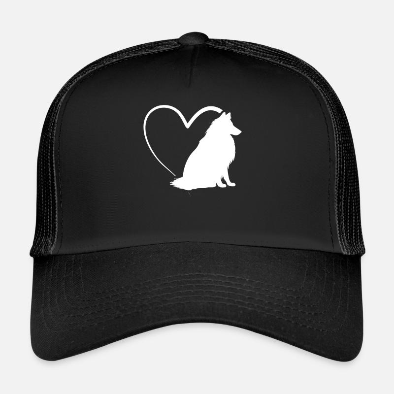 Rough Collie Lover Rough Collie Coeur Rough Collie Casquette trucker 