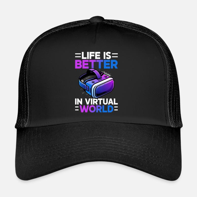 Virtual Reality Athlet Witzer VR Gamer Headset Trucker Cap