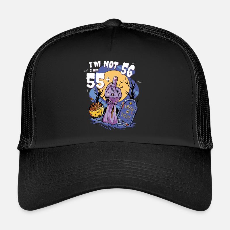 Fête du 56e anniversaire - 55 + doigt de zombie pour Casquette trucker 
