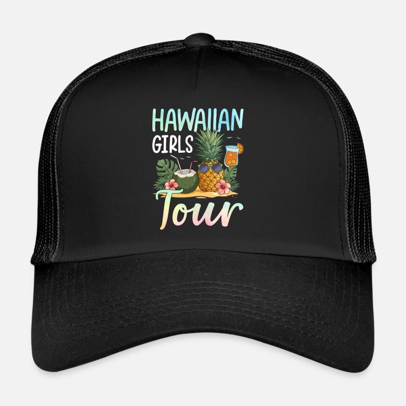 Visite des filles hawaïennes Casquette trucker 