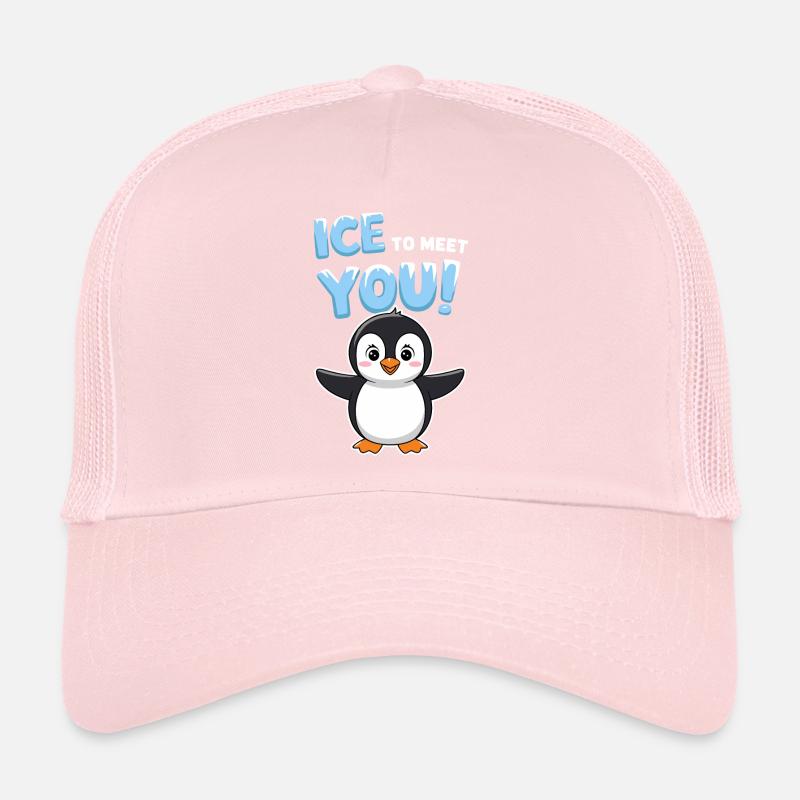 pingouin illustration jeu de mots drôle salutation Casquette trucker 