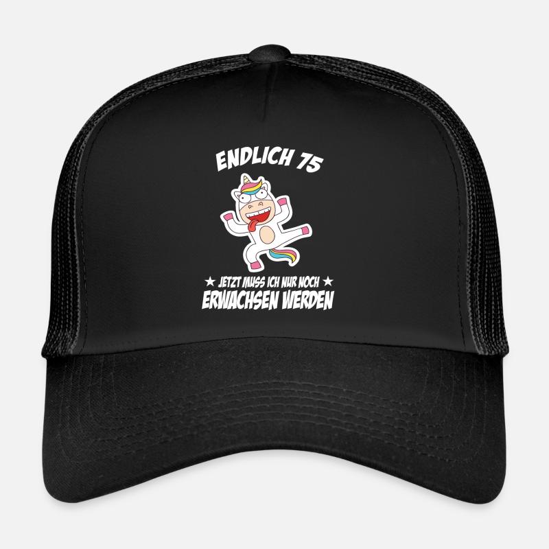 75 Anniversaire Paroles positives pour 75 Anniversaire Casquette trucker 