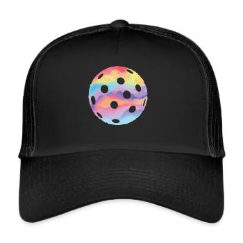Floorball Ball Innebandy Girls Floorball - Trucker Cap - black/black - Front