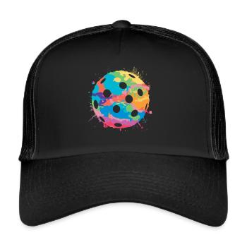 Floorball Ball Innebandy Girls Boys Floorball - Trucker Cap - black/black - Front