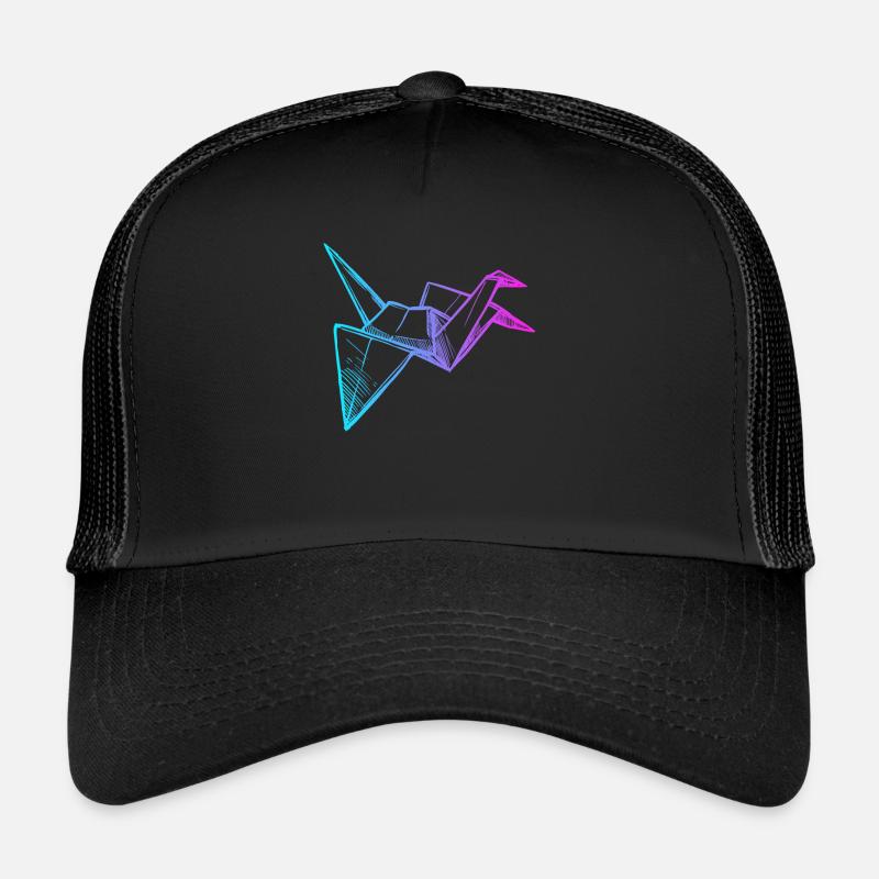 Folding Owl Paper Crane Master Origami Trucker Cap