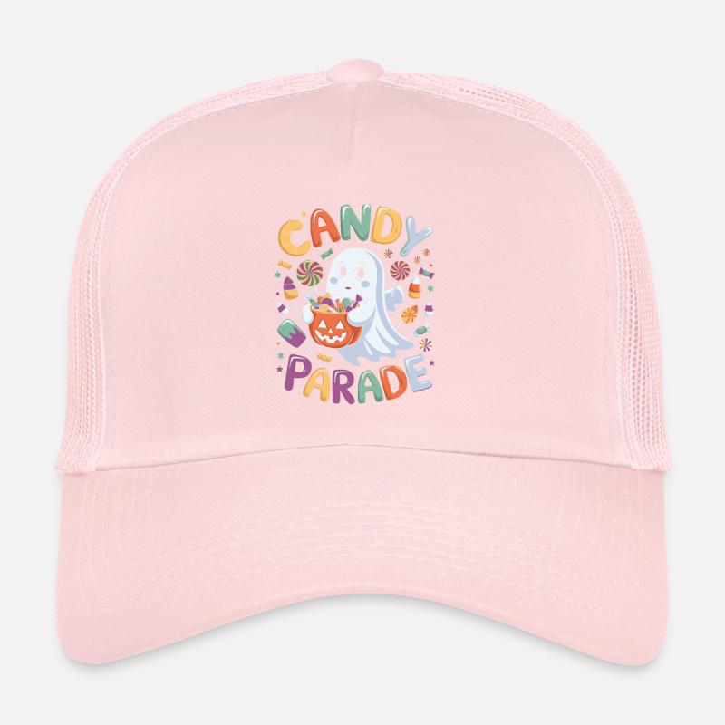 Candy Parade - Halloween Ghost with Candy Trucker Cap