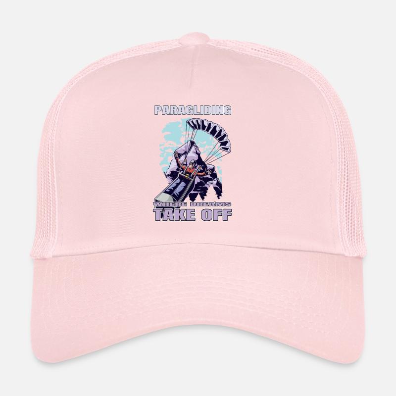 Paragliding – Where Dreams Take Off Trucker Cap