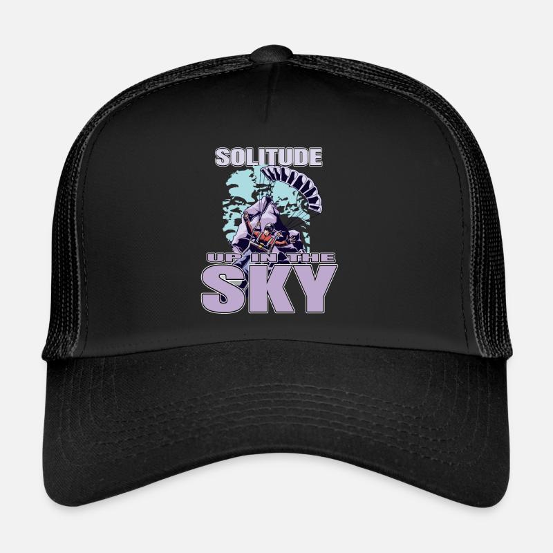 Solitude dans le ciel – Parapente Casquette trucker 