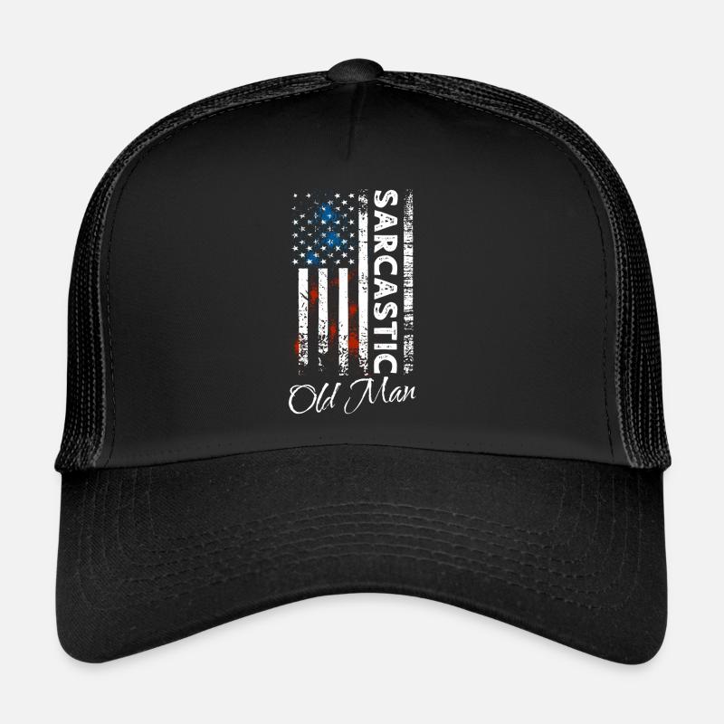 Sarcastic Old Man Trucker Cap