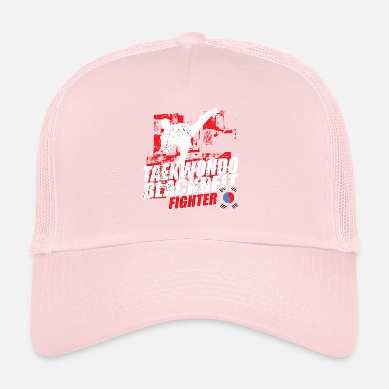 Taekwondo Blackbelt Fighter kick champion Trucker Cap