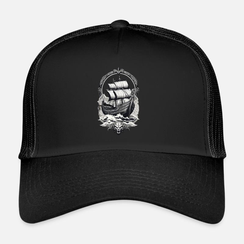Adventurous Viking journey on the high seas Trucker Cap