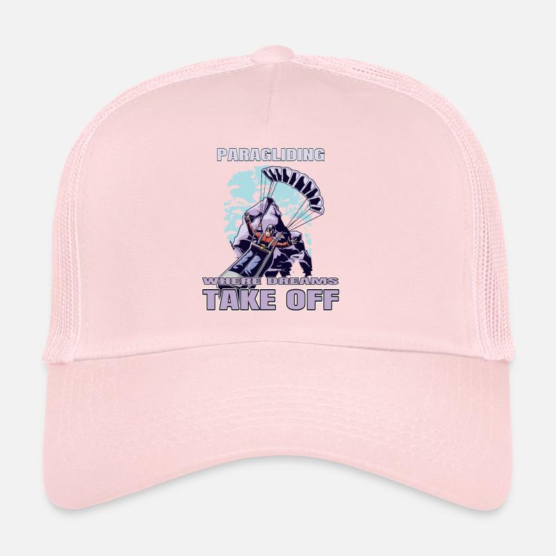 Paragliding: Where Dreams Take Off Trucker Cap