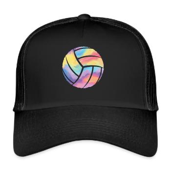 Ballon de volley-ball Joueur de volley-ball Fille Volley-ball - Casquette trucker  - noir/noir - Devant