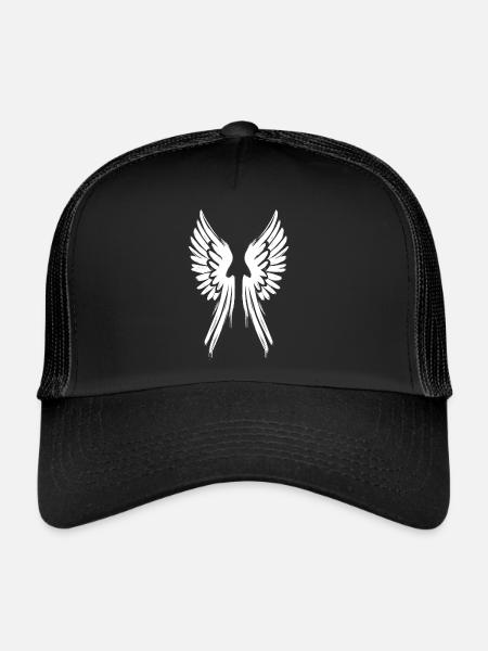 Ailes d’ange Ailes d’ange - Casquette trucker  - noir/noir - Devant