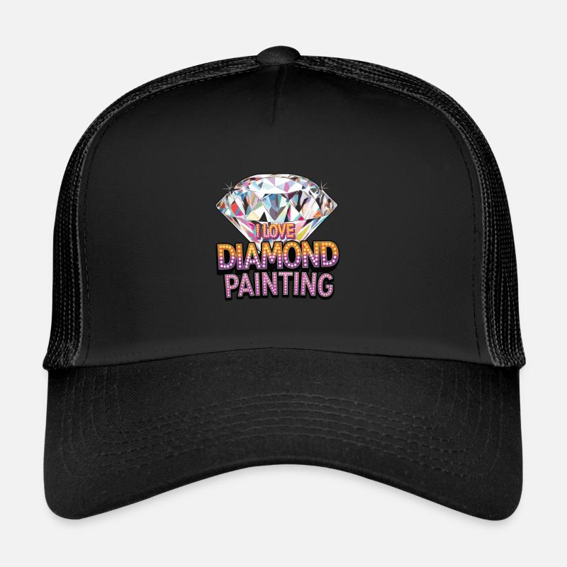 Diamond Painting Diamond Painter - Trucker Cap - Schwarz/Schwarz