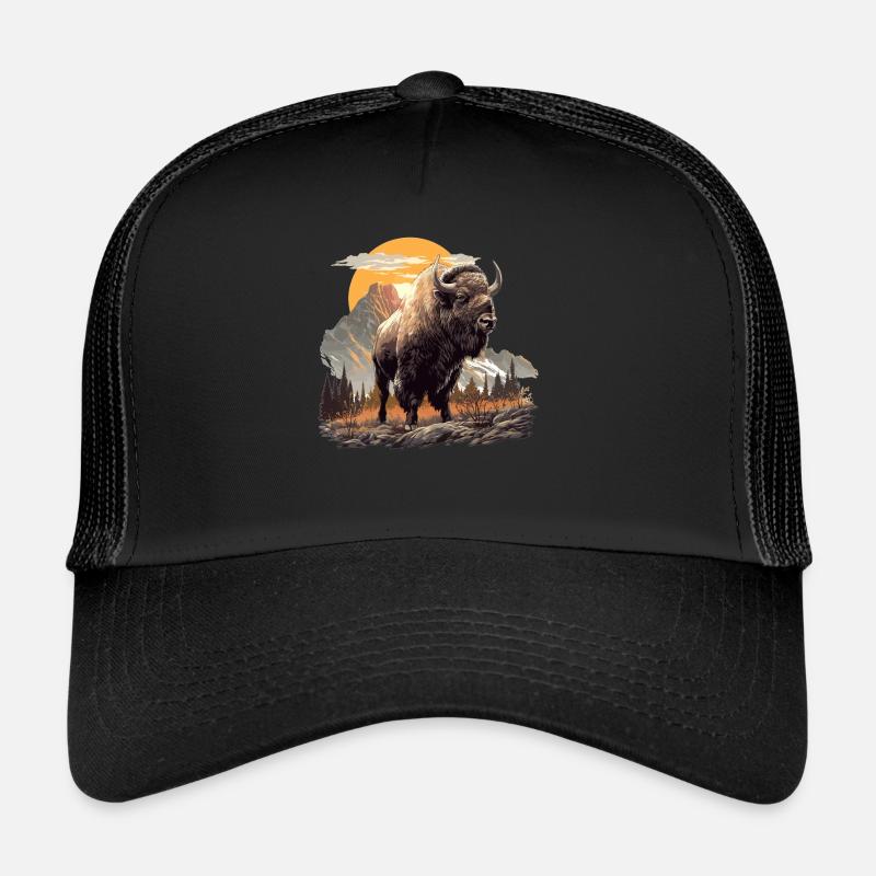 Bisons Bison - Trucker Cap - Schwarz/Schwarz