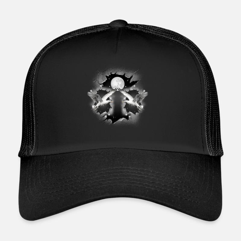 mystisch maritim Möwen Möwe Vollmond Mond Trucker Cap