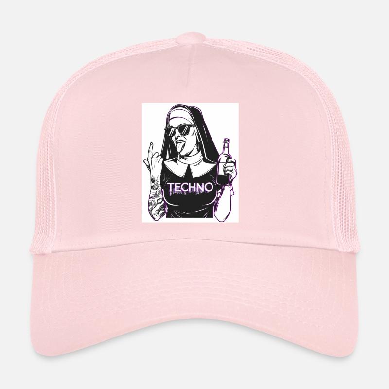 Rebellious Nun Techno Party Hardstyle Casquette trucker 