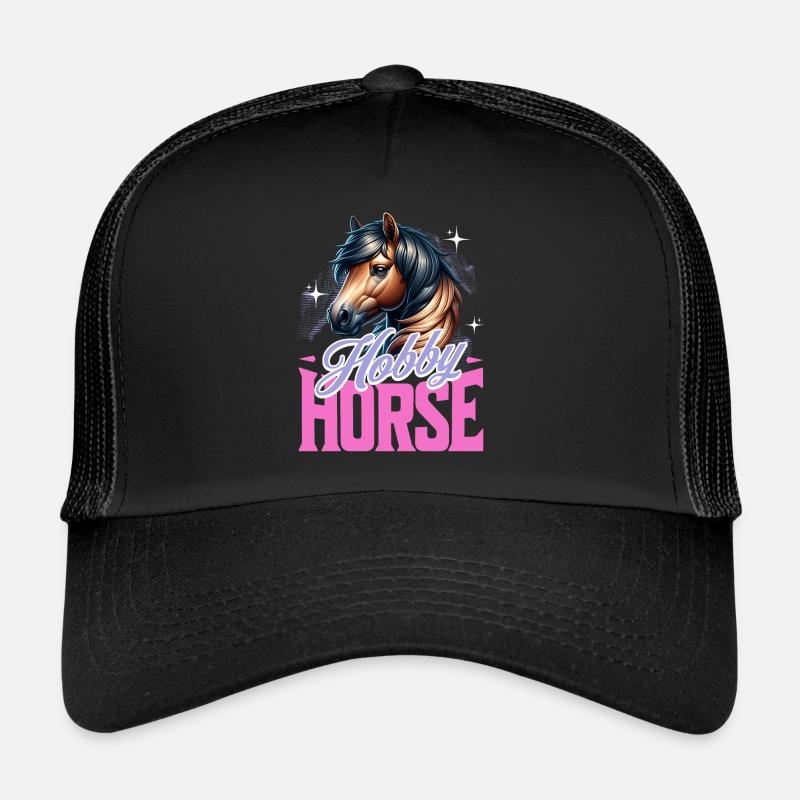 Hobby Horse Steckenpferd - Trucker Cap - Schwarz/Schwarz