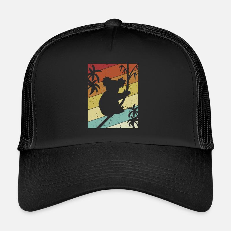 Retro Koalabär Eukalyptus Phascolarctos Cinereus Trucker Cap