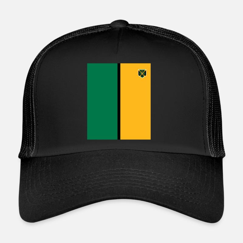 Jamaïque Jamaïque Rasta Raggea Drapeau Rastafari Casquette trucker 