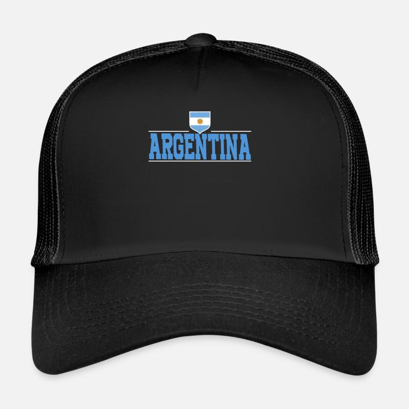 Argentina Gift Argentina Argentine Flag Trucker Cap