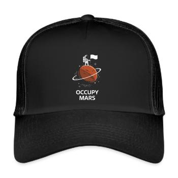 Occupy Mars - Mars Settlement and Exploration - Trucker Cap - black/black - Front
