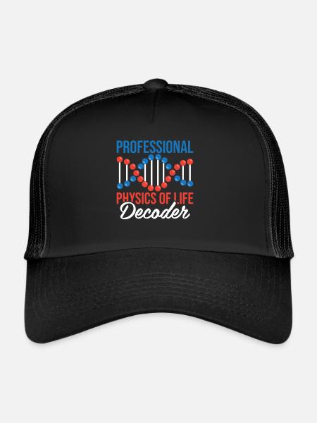 Biophysicist - Trucker Cap - black/black - Front